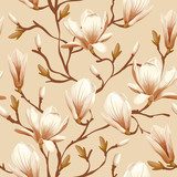 Vintage magnolia flowers