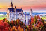 Autumn Castle at Sunset