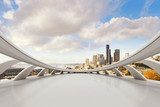 Futuristic Urban Horizon View