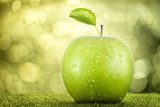Morning Dew on Green Apple