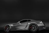 Sleek Metallic Sports Car Side View