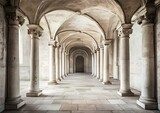Symmetrical Vaulted Corridor View