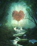 With heart for nature - magic tree