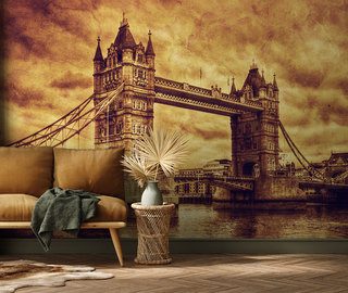 london bridge in climatic sepia sepia wallpaper mural photo wallpapers demural