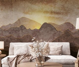 artistic graphics with mountains photo wallpapers mountains photo wallpapers demural
