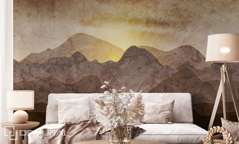 artistic graphics with mountains photo wallpapers mountains photo wallpapers demural
