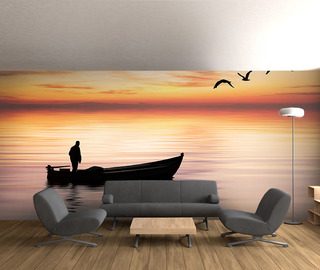 lonely voyage living room wallpaper mural photo wallpapers demural