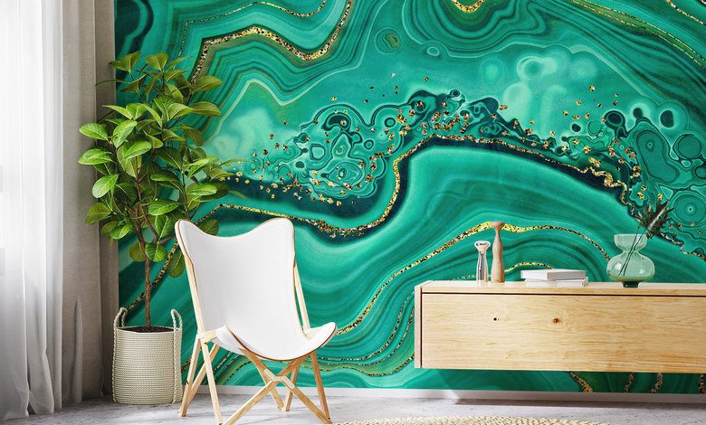 an ocean of beautiful turquoise abstraction wallpaper mural photo wallpapers demural