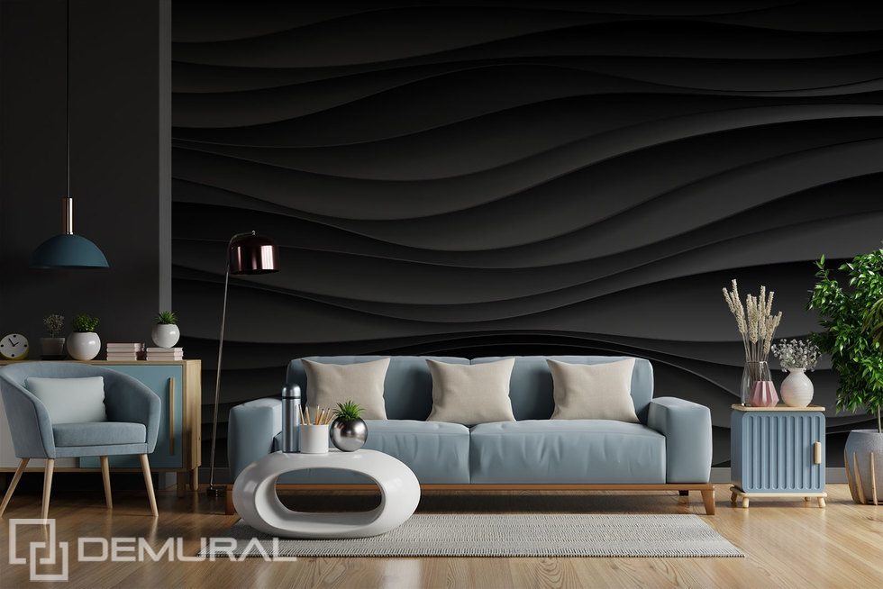 Deep black, deep 3D Three-dimensional wallpaper, mural Photo wallpapers Demural