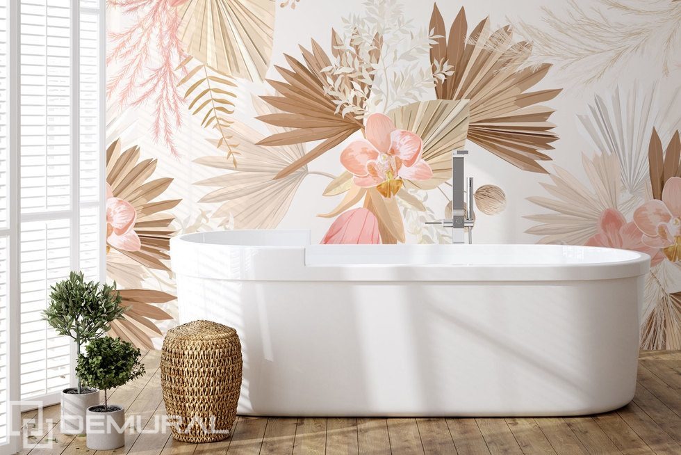 Keep the charm of plants Bathroom wallpaper mural Photo wallpapers Demural