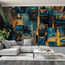 The-evening-city-as-seen-from-above-living-room-wallpaper-mural-photo-wallpapers-demural
