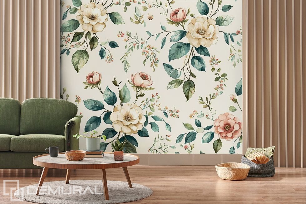 Charming retro link Living room wallpaper mural Photo wallpapers Demural