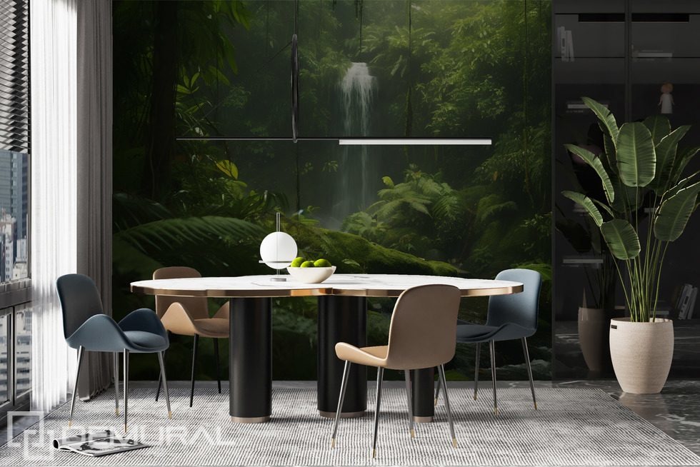 A secret place in the jungle Office wallpaper mural Photo wallpapers Demural