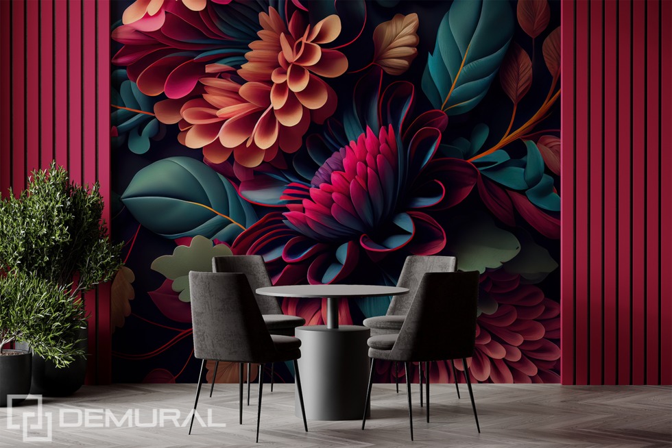 A little slice of paradise? Flowers wallpaper mural Photo wallpapers Demural