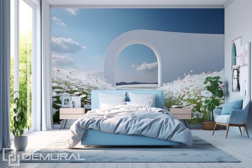 A little sunshine and finesse Bedroom wallpaper mural Photo wallpapers Demural
