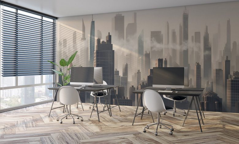 space that fascinates office wallpaper mural photo wallpapers demural