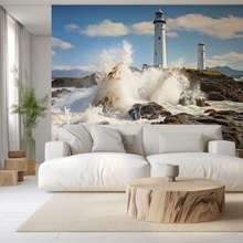 Waves-crash-on-the-shore-nautical-style-wallpaper-mural-photo-wallpapers-demural