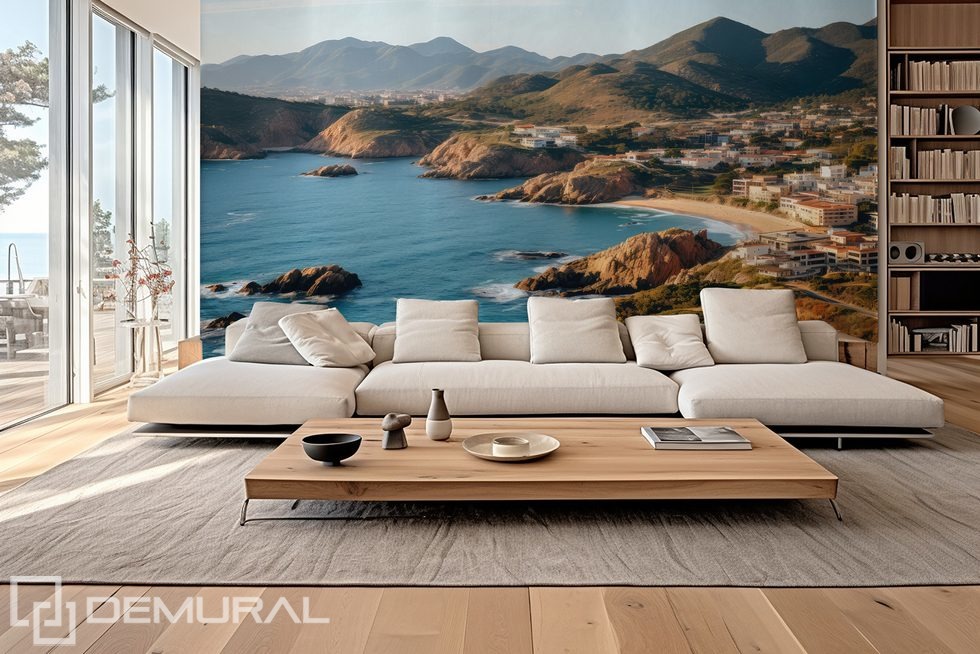 Overlooking the bay Nautical style wallpaper, mural Photo wallpapers Demural