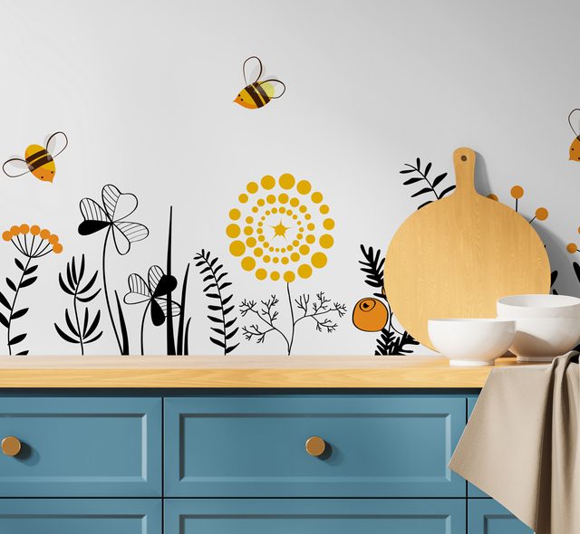 an unusual joyful decoration kitchen wallpaper mural photo wallpapers demural
