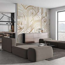 Industrial-style-in-a-golden-version-living-room-wallpaper-mural-photo-wallpapers-demural