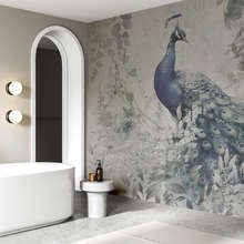 A-walk-with-a-peacock-in-the-garden-bathroom-wallpaper-mural-photo-wallpapers-demural