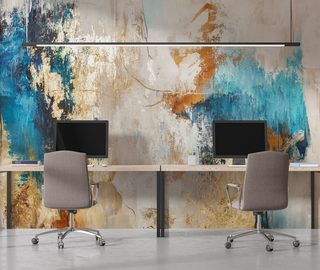 discovering the colorful past office wallpaper mural photo wallpapers demural