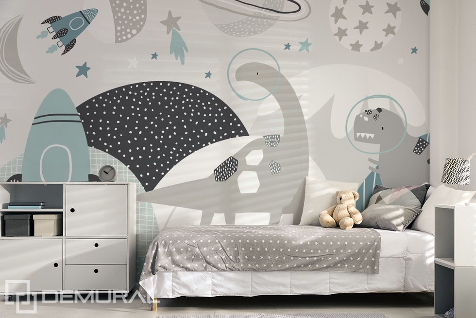 Let's stay in a space fairy tale Child's room wallpaper mural Photo wallpapers Demural