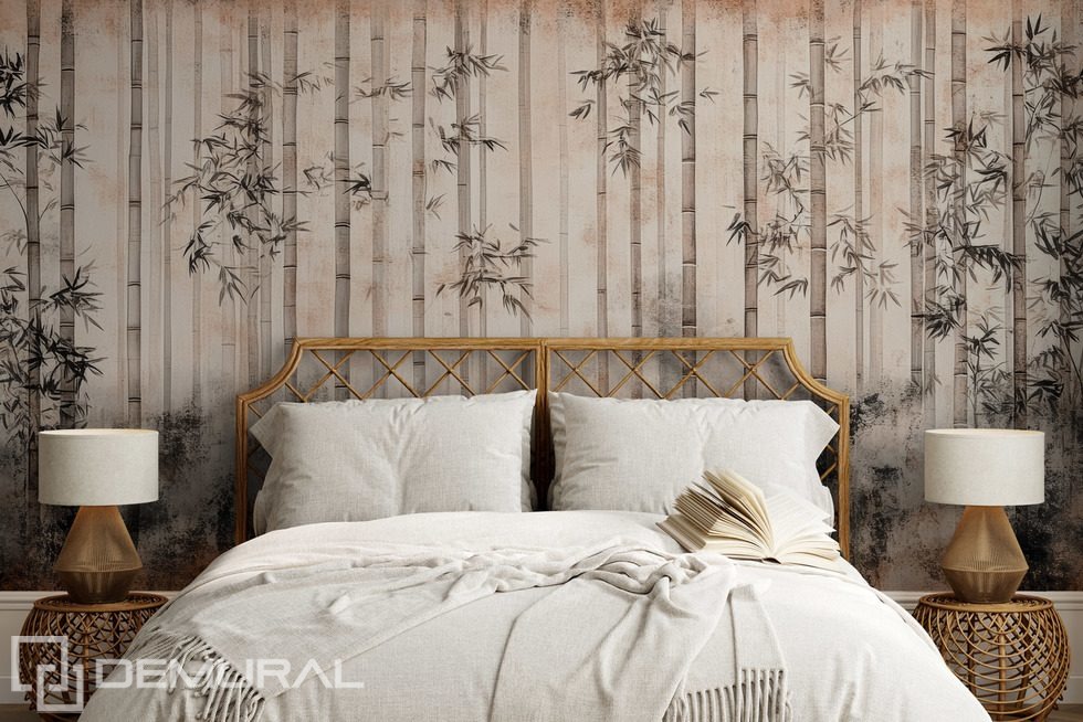 The subtlety of a bamboo forest Bedroom wallpaper mural Photo wallpapers Demural