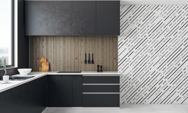 geometric dynamics in a pure form kitchen wallpaper mural photo wallpapers demural