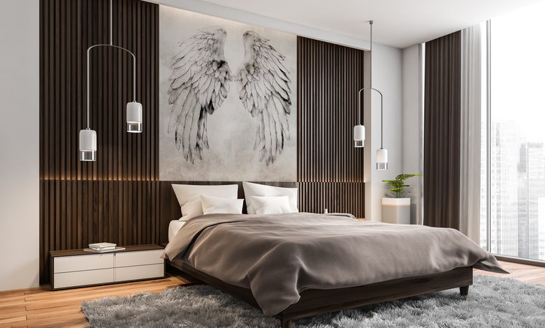 wings of silence and elegance bedroom wallpaper mural photo wallpapers demural