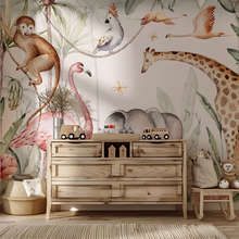 Exotic-tale-with-jungle-inhabitants-childs-room-wallpaper-mural-photo-wallpapers-demural