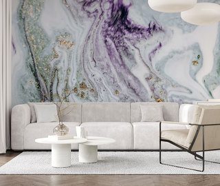 marble abstraction in violet and gold patterns wallpaper mural photo wallpapers demural