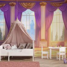 Fairytale-princess-hall-at-sunset-childs-room-wallpaper-mural-photo-wallpapers-demural
