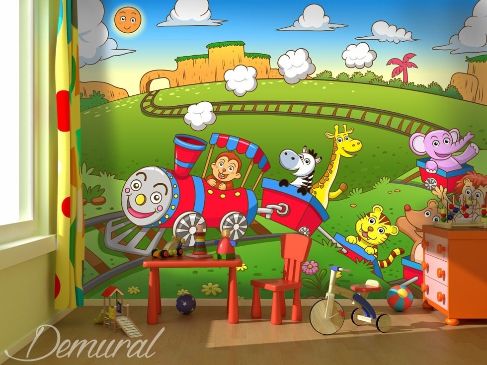 Toys switched on Child's room wallpaper mural Photo wallpapers Demural