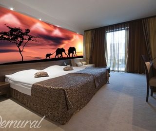 say goodbye to africa goodnight savanna animals wallpaper mural photo wallpapers demural