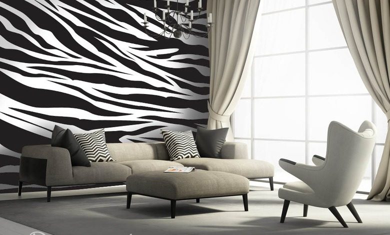 a hoof beat of zebras black and white wallpaper mural photo wallpapers demural