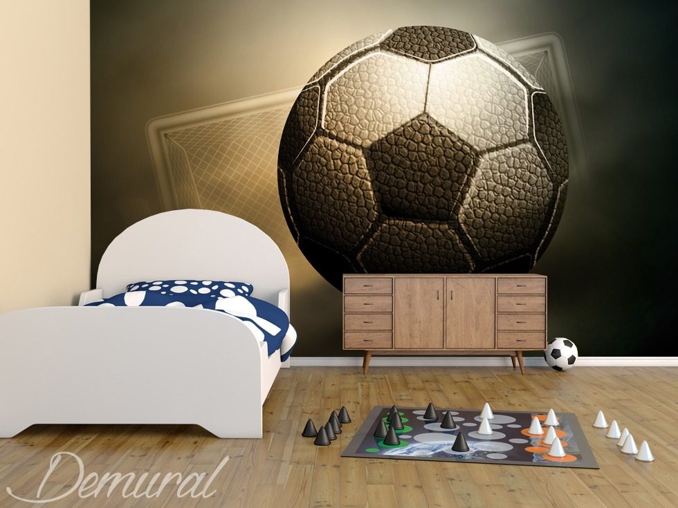 A football trophy Boy’s room wallpaper mural Photo wallpapers Demural
