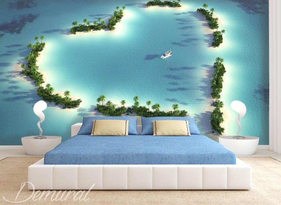 An atoll stole Bedroom wallpaper mural Photo wallpapers Demural