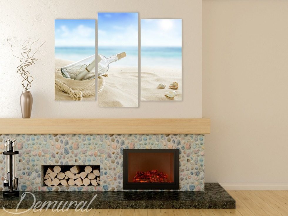 A sea trilogy Canvas prints in living room Canvas prints Demural