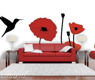 a floral lure poppies wallpaper mural photo wallpapers demural