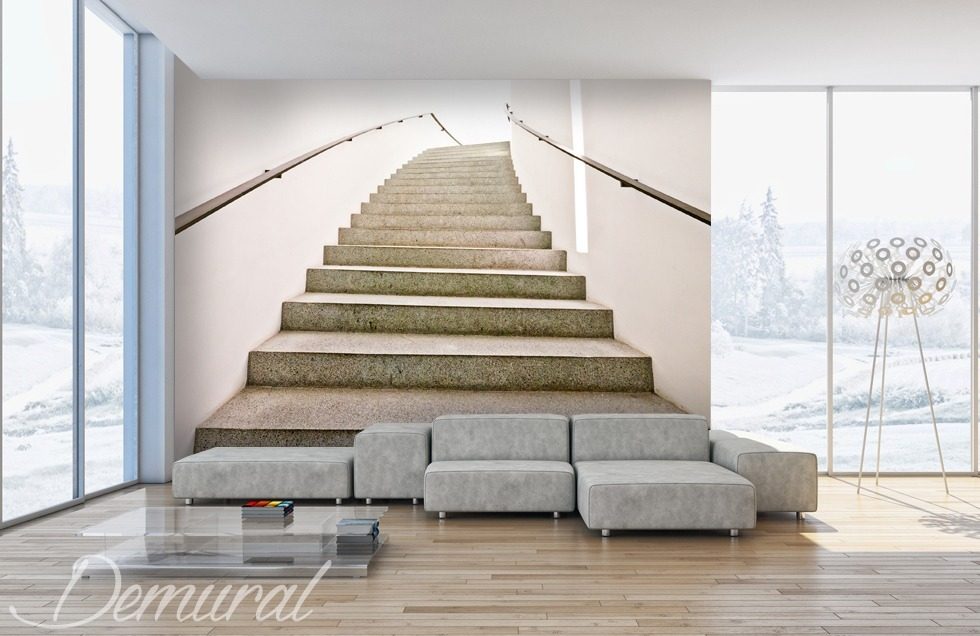 Decorative “mezzanining” Staircase wallpaper mural Photo wallpapers Demural