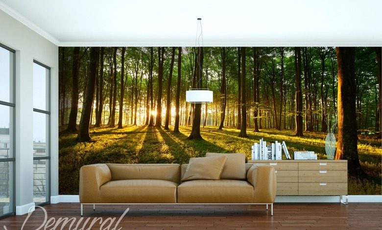 stylization tracks landscapes wallpaper mural photo wallpapers demural