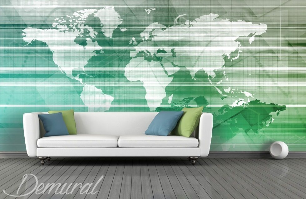 Geography on a wallpaper World Maps wallpaper mural Photo wallpapers Demural