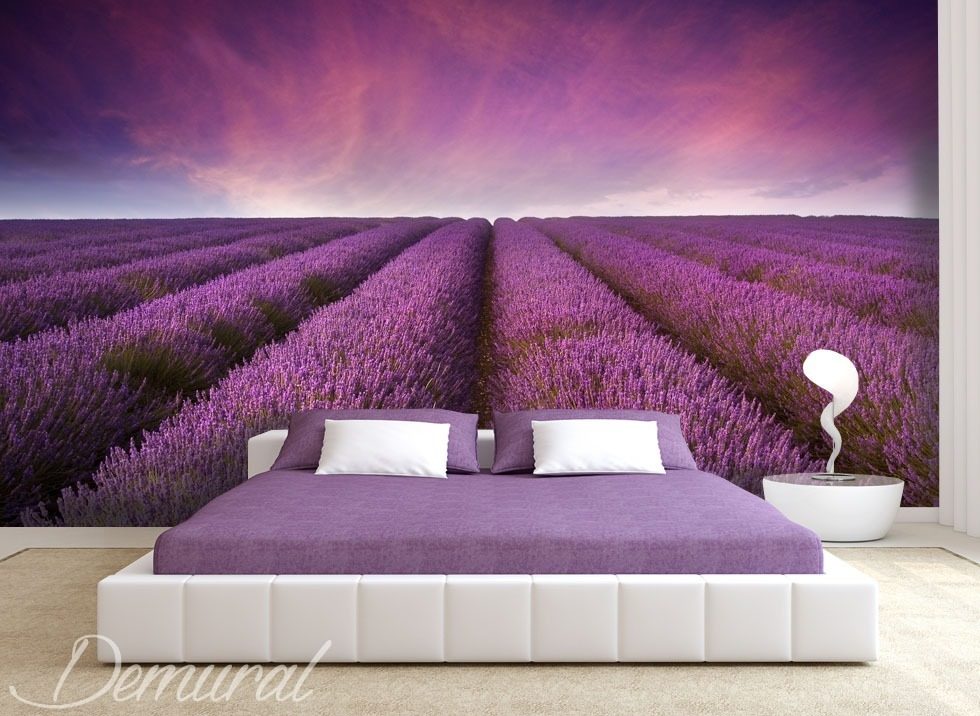 Lavender fantasy Provence wallpaper mural Photo wallpapers Demural
