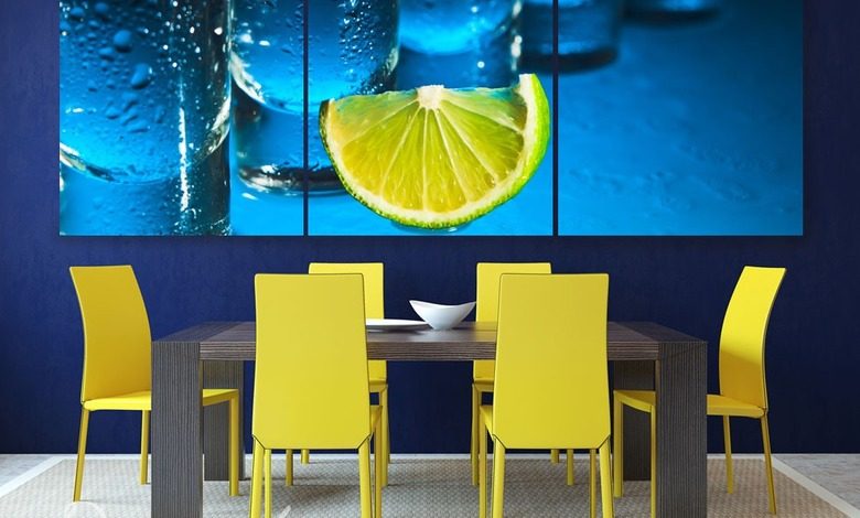 freshness of a lemon canvas prints in dining room canvas prints demural