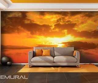 the sun behind the clouds sunsets wallpaper mural photo wallpapers demural