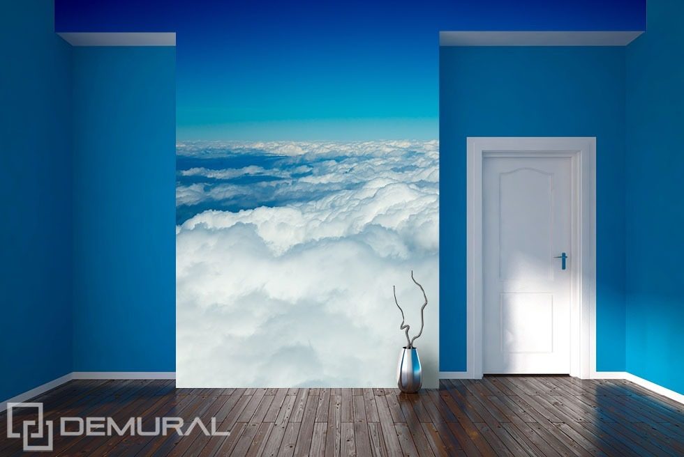 Blue-white decoration of the sky Sky wallpaper mural Photo wallpapers Demural
