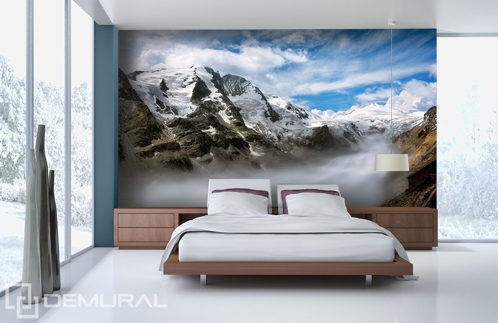 Valley in the clouds Bedroom wallpaper mural Photo wallpapers Demural