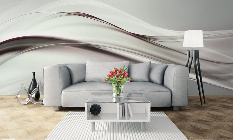 wavy streaks abstraction wallpaper mural photo wallpapers demural