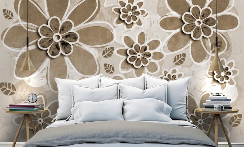 draw some flowers for me sepia wallpaper mural photo wallpapers demural